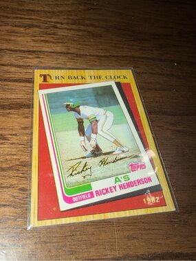 •Topps• 1987 Rickey Henderson Baseball Card